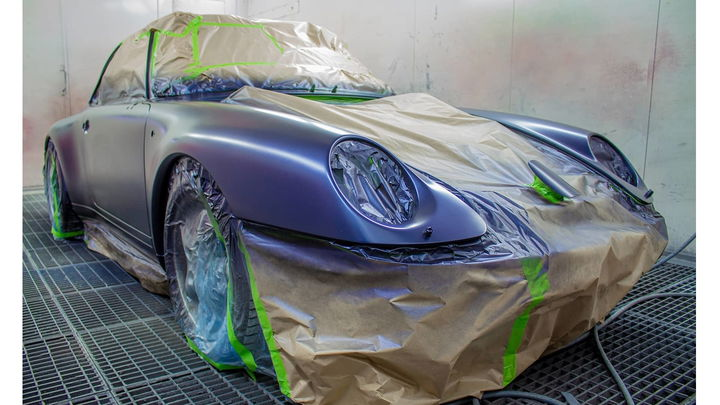 foto porche en Horno de pintura